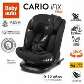 Babyauto Cario iFix Black Cross Embossed