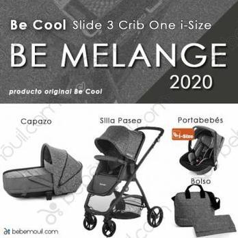 Cochecito de bebé Be Cool Slide 3 Crib One i-Size Trío Be Melange
