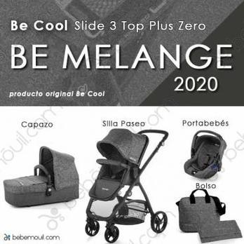 Cochecito de bebé Be Cool Slide 3 Top Plus Zero Trío Be Melange