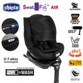 Chicco Seat3Fit i-Size Air Black Zip Wash