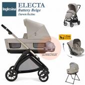 Inglesina Electa Battery Beige Darwin Recline trío 3 piezas