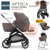 Inglesina Aptica Essence Mokka Darwin Recline EVO (trío 3 piezas)