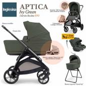 Inglesina Aptica Ivy Green Darwin Recline EVO trío 3 piezas