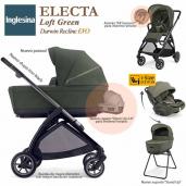 Inglesina Electa Loft Green Darwin Recline EVO (trío 3 piezas)