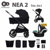Kinderkraft Nea 2 Midnight Black trío 3 piezas