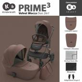 Kinderkraft Prime 3 Velvet Mocca dúo 2 piezas