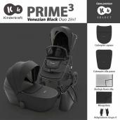 Kinderkraft Prime 3 Venezian Black dúo 2 piezas