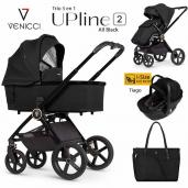 Venicci Upline 2 All Black i-Size trío 3 piezas