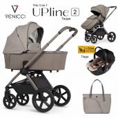Venicci Upline 2 Taupe Tiago iSize trío 3 piezas