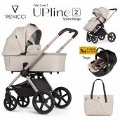 Venicci Upline 2 Stone Beige i-Size trío 3 piezas